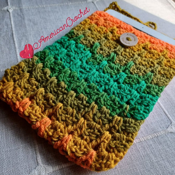 Confetti Tablet Cover | Crochet Pattern | American Crochet @americancrochet.com