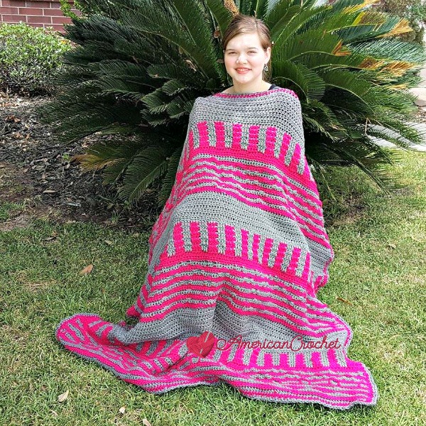 Serendipity Stash Buster Blanket | Free Crochet Pattern | American Crochet @americancrrochet.com #freecrochetpattern