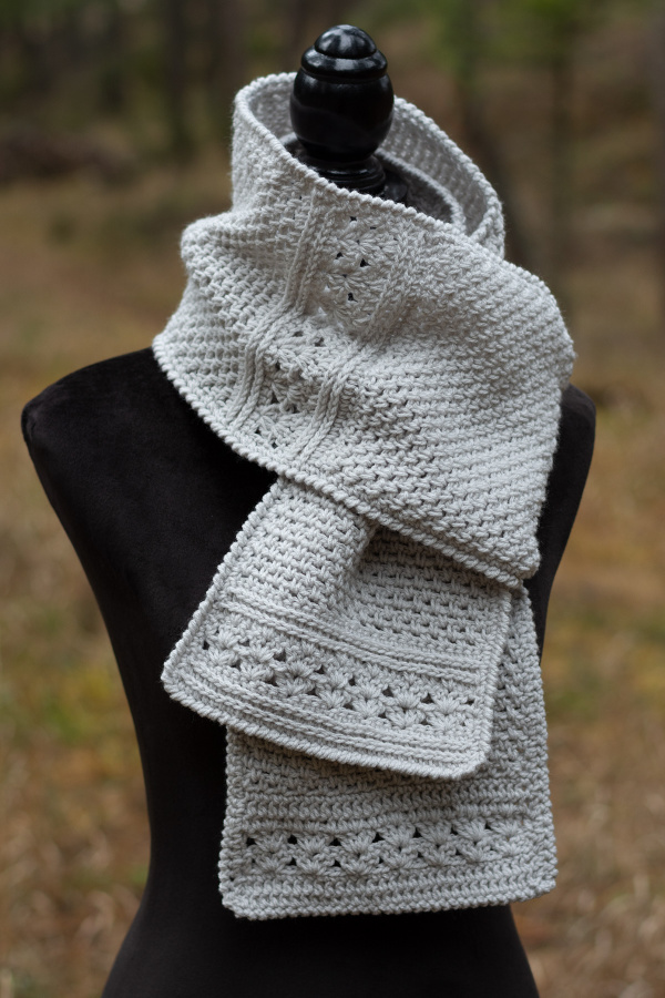 Misty Hollow Scarf crochet pattern, American Crochet