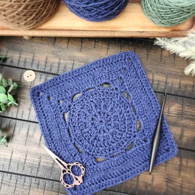 Fallbrook Square Crochet Pattern – Riverwood Square CAL Block #18