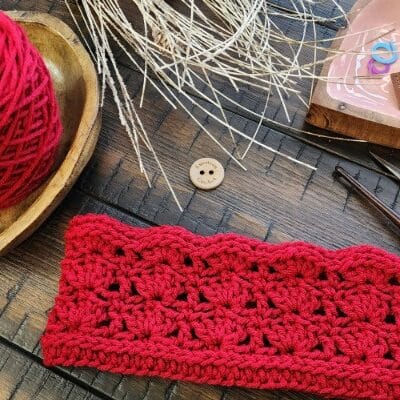 Bonfire Babe Earwarmer – Crochet Pattern for the Head Over Heels Blog Hop 2026