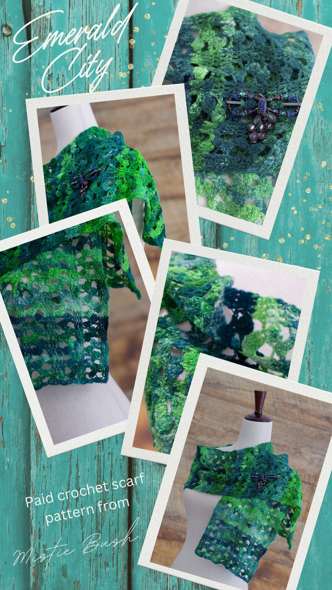 Emerald City Scarf crochet pattern — American Crochet